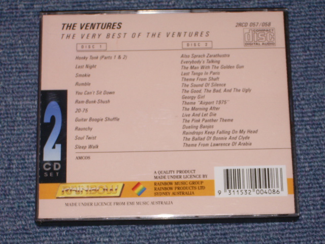 画像: THE VENTURES - THE VERY BEST OF / 1980s AUSTRALIA CD RAINBOW NUSIC 2RCX 057/058