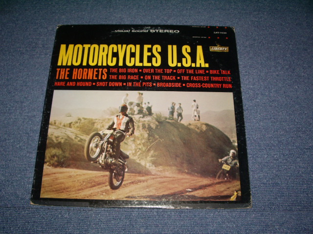 画像1: THE HORNETS ( JERRY COLE on GUITAR ) - MOTORCYCLES U.S.A.  ( Ex/Ex++) / 1963 US ORIGINAL Stereo LP 