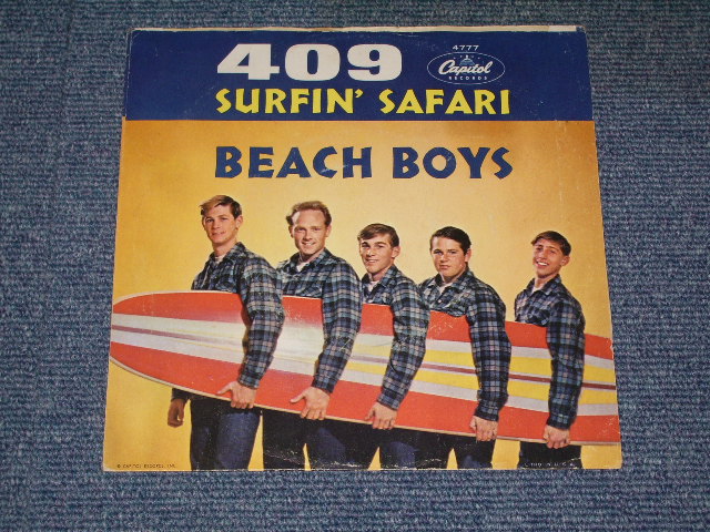 画像: THE BEACH BOYS -  SURFIN' SAFARI  (  GLOSSY PS )/ 1962 US  Original 7"Single  With PICTURE SLEEVE 