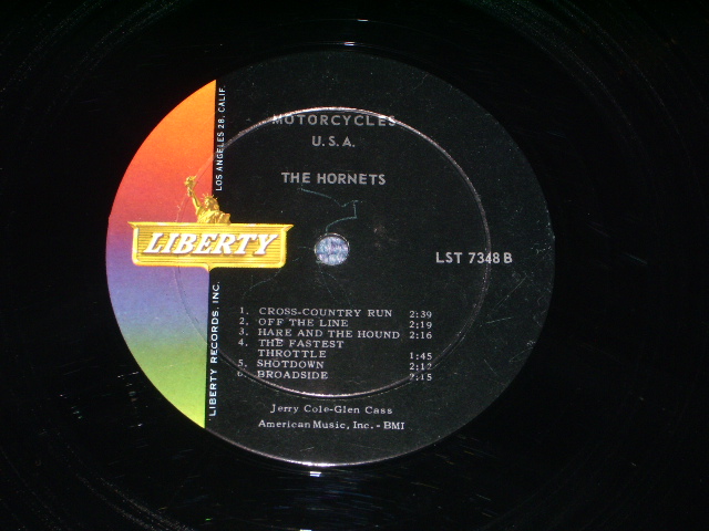 画像: THE HORNETS ( JERRY COLE on GUITAR ) - MOTORCYCLES U.S.A.  ( Ex/Ex++) / 1963 US ORIGINAL Stereo LP 