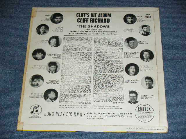 画像: CLIFF RICHARD with THE SHADOWS & THE DRIFTERS - CLIFF'S HIT ALBUM / 1963  UK ORIGINAL 1st Press "BLUE Columbia Label" Used  MONO LP 