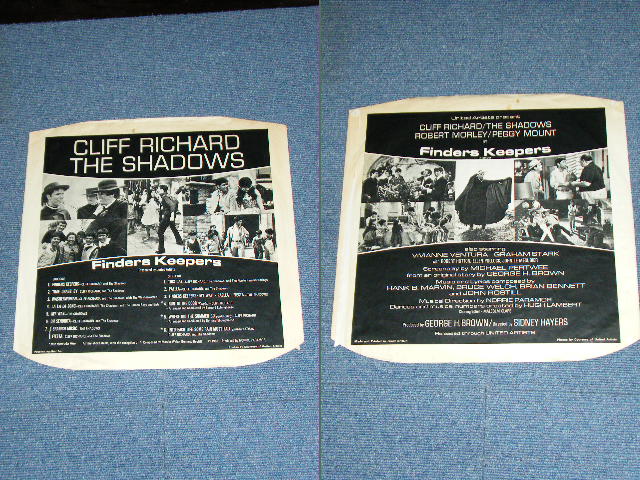 画像: CLIFF RICHARD with THE SHADOWS - FINDERS KEEPERS ( Ex+/Ex++ ) / 1966 UK ORIGINAL "BLUE Columbia" Label MONO Used  LP 