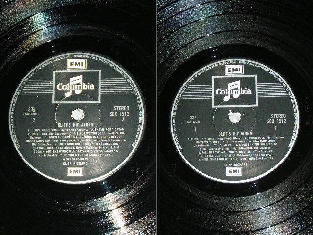 画像: CLIFF RICHARD with THE SHADOWS & THE DRIFTERS - CLIFF'S HIT ALBUM / 1971 UK  3rd Press 2 EMI  MONO LP 