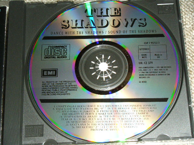 画像: THE SHADOWS  -DANCE WITH THE SHADOWS + SOUND OF THE SHADOWS ( 2 in 1 ) / 1991 UK ORIGINAL Used CD