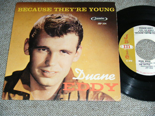 画像1: DUANE EDDY - BECAUSE THEY'RE YOUNG   / 1960 US AMERICA ORIGINAL Used 4 tracks 7" EP  With PICTURE SLEEVE 