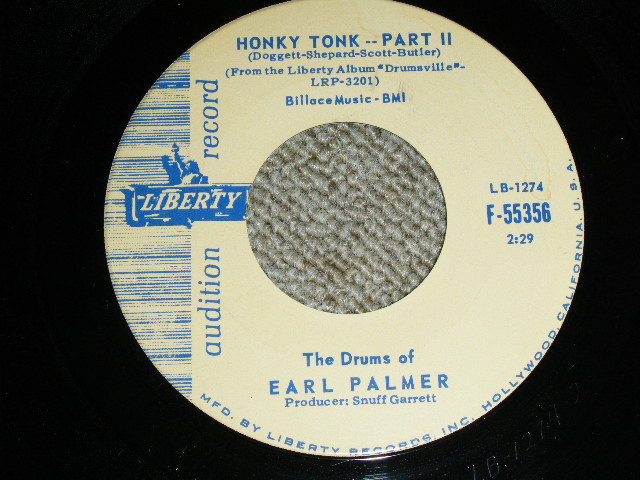 画像: EARL PALMER - NEW ORLEANS MEDLEY / 1961 US ORIGINAL Audition Label PROMO  Used 7"SINGLE