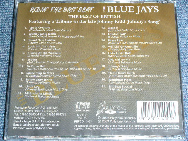 画像: THE BLUE JAYS -  RIDIN' THE BRIT BEAT  /  2003 UK EGLAND BRAND NEW SEALED CD