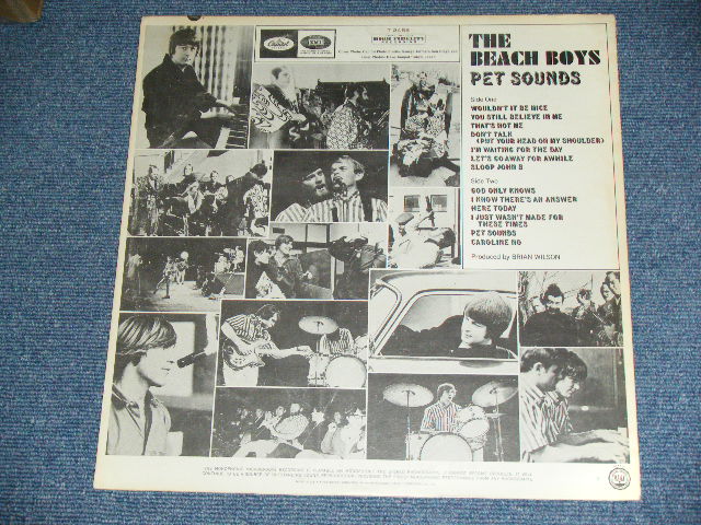 画像: THE BEACH BOYS - PET SOUNDS ( T1-2458-G24/T2-2458-G24  : Ex/Ex+ ) / 1966 US ORIGINAL Mono Used LP