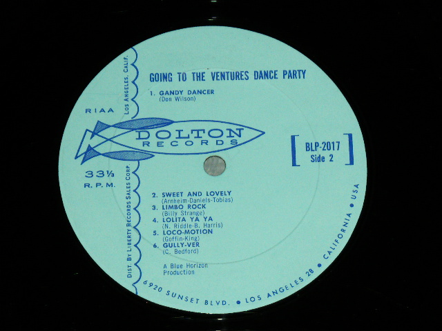 画像: THE VENTURES - GOING TO THE VENTURES PARTY ( Light BLUE  Label : Ex+/Ex++  ) / 1962 US ORIGINAL "Light BLUE Label" RELEASE VERSION MONO  Used  LP 