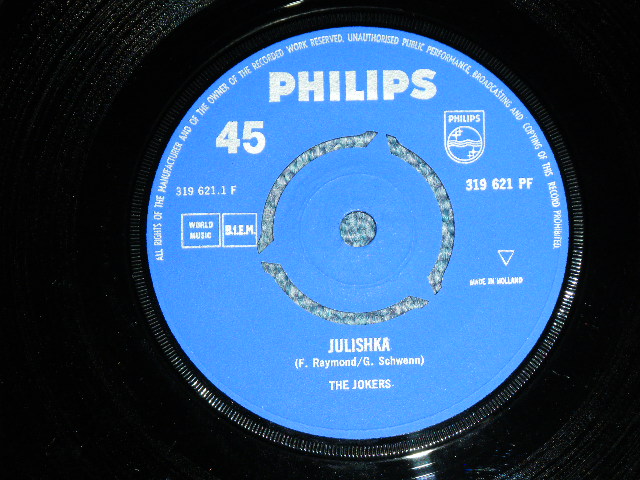 画像: The JOKERS - JOLISHAKA   / 195? HOLLAND ORIGINAL Used 7" Single