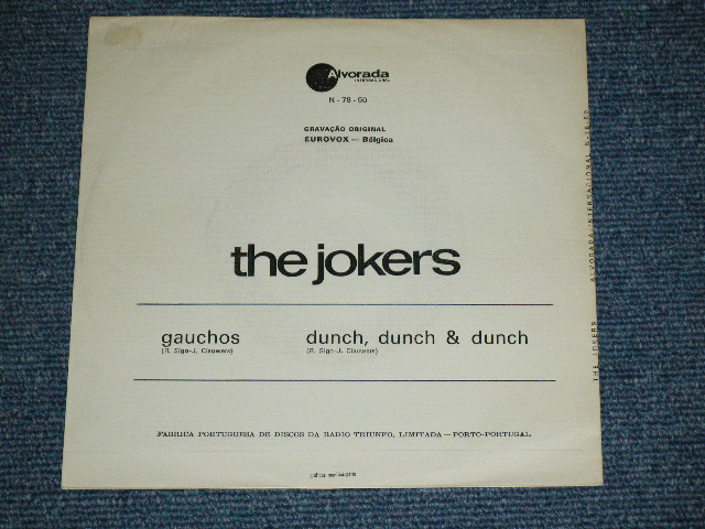 画像: The JOKERS - GAUCHOS   / 1972 PORTUGAR ORIGINAL Used 7" Single