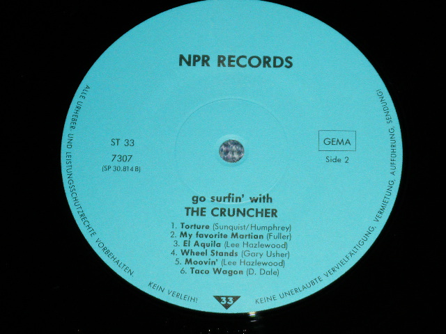 画像: THE CRUNCHER - GO SURFIN' WITH    / 1980's WEST-GERMANY GERMAN ORIGINAL Used LP 