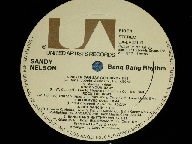 画像: SANDY NELSON - BANG BANG RHYTHM  / 1975 US AMERICA ORIGINAL Used  LP 