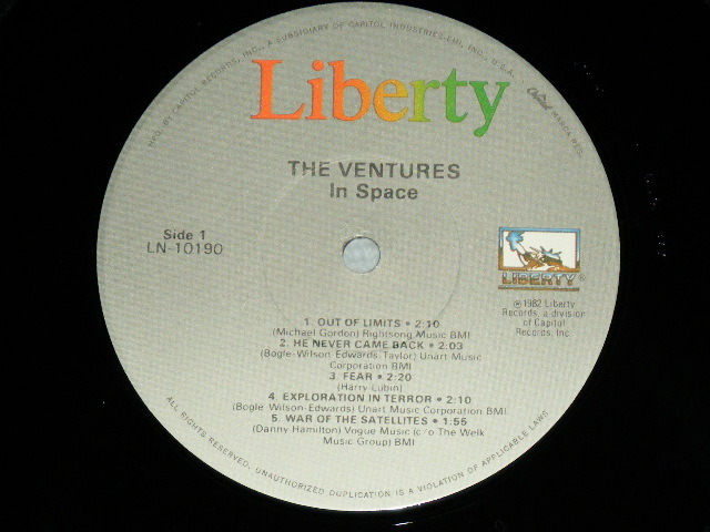 画像: THE VENTURES - IN SPACE ( Reissue 10 Tracks Version : MINT-/MINT ) / 1982  US AMERICA REISSUE Used LP 