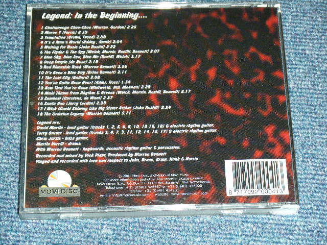 画像: LEGEND - IN THE BEGINNING / 2001 NETHERLANDS HOLLAND ORIGINAL Brand New  CD