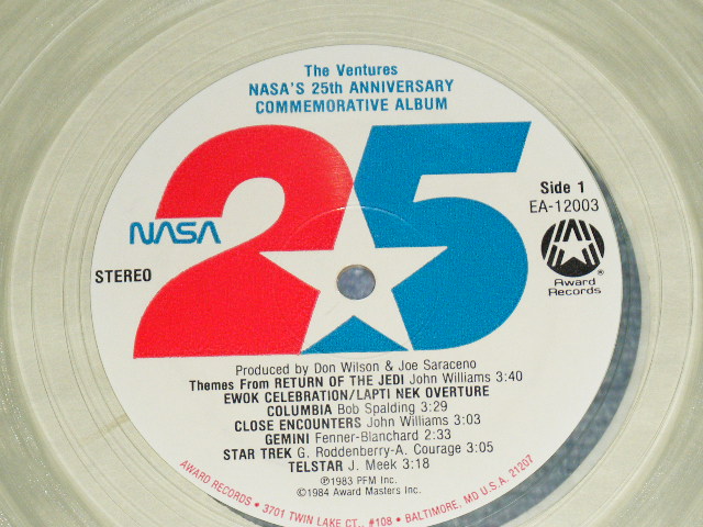 画像: The VENTURES - NASA 25TH ANNIVERSARY  / 1984 US AMERICA REISSUE "CLEAR WAX VINYL" UsedLP 