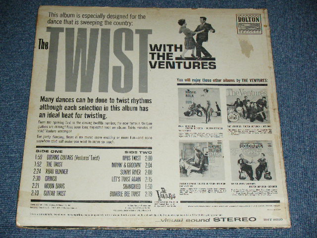 画像: THE VENTURES - TWIST WITH THE VENTURES ( TURQUOISE  Label : Matrix Number BST-8010 Side 1-1D/ BST-8010 Side 2-1C : VG+++/Ex++ Looks:Ex+ ) / 1962 US ORIGINAL RELEASE VERSION STEREO  Used  LP 