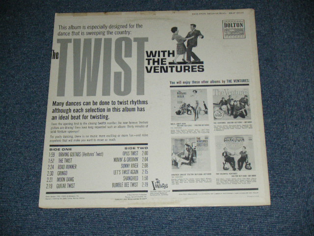 画像: THE VENTURES - TWIST WITH THE VENTURES ( LIGHT BLUE  Label : Matrix Number 1A/1C : Ex/Ex++) / 1962 US ORIGINAL RELEASE VERSION MONO Used  LP 