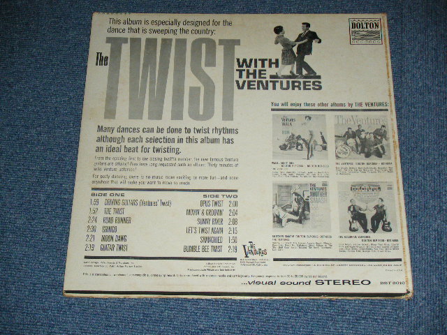 画像: THE VENTURES - TWIST WITH THE VENTURES ( TURQUOISE  Label : Matrix Number BST-8010-IB-Side 1/ BST-8010-1A-Side 2 : VG+++/Ex++ Looks:Ex+ ) / 1962 US ORIGINAL RELEASE VERSION STEREO  Used  LP 