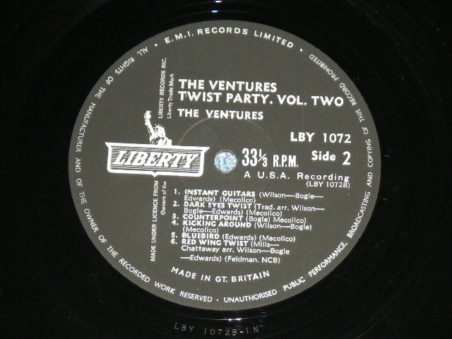 画像: THE VENTURES - TWIST PARTY VOL.2 ( Ex++/Ex+++ )  / 1962 UK ENGLAND ORIGINAL MONO Used LP 