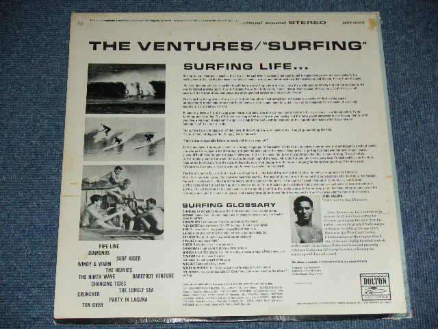 画像: THE VENTURES - SURFING (  '63 Version DARK BLUE with BLACK Print  Label : Matrix Number BST8022  1 SIDE1/  BST-8022 1 SIDE 2 :  Ex/Ex+ ) / 1963 US ORIGINAL  "BLUE with BLACK Print Label" STEREO Used  LP 