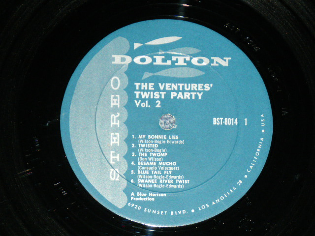 画像: THE VENTURES - DANCE WITH  THE VENTURES ( 1st Press TURCUOICE GREEN Label : Matrix Number  A) BST 8014 SIDE-1 1A / B) BST 8014-2-1D : Ex+,Ex++/Ex++ ) / 1963 US  1st Press VERSION US Used  LP 