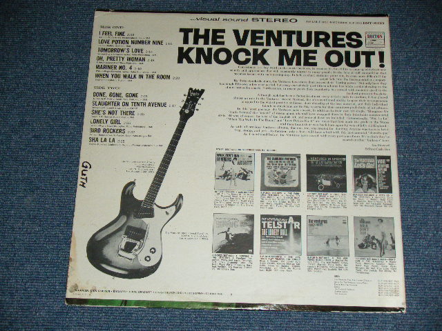 画像: THE VENTURES - KNOCK ME OUT (  US AMERICA ORIGINAL "BLUE with BLACK Print  Label :With "TOMORROW'S LOVE" Version :  Matrix Number BST-8033 1/  BST-8033 2   : Ex+,Ex-/Ex,Ex+ ) / 1965 US ORIGINAL "BLUE with BLACK BLACK Print Label" STEREO Used  LP 