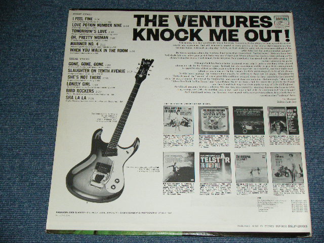 画像: THE VENTURES - KNOCK ME OUT (  US AMERICA ORIGINAL "BLUE with BLACK Print  Label :With "TOMORROW'S LOVE" Version :  Matrix Number BLP 2033- 1 (2) /  BLP 2033-2 RE-1 : Ex+++/MINT- ) / 1965 US ORIGINAL "BLUE with BLACK Print Label" MONO Used  LP 