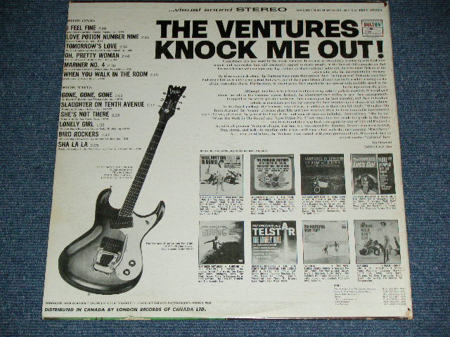 画像: THE VENTURES - KNOCK ME OUT ( CANADA Press ::Without or NONE "TOMORROW'S LOVE" Version : Ex+/Ex- ) / 1965 CANADA ORIGINAL STEREO Used  LP 