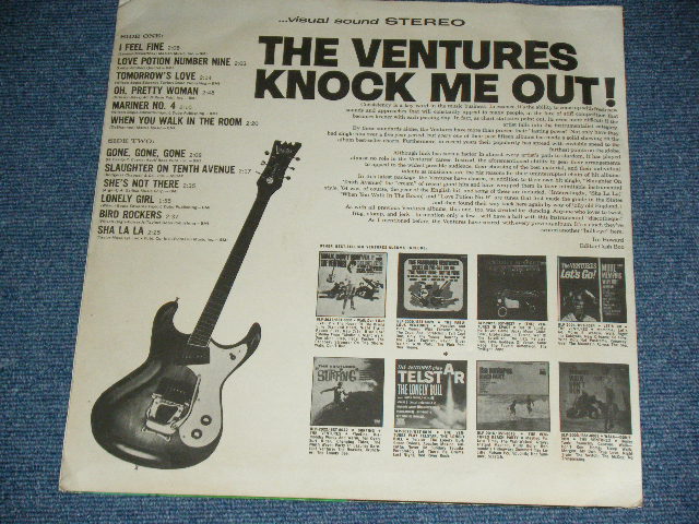 画像: THE VENTURES - KNOCK ME OUT ( Without or NONE  "TOMORROW'S LOVE" Version : Ex/Ex- ) / THAILAND  STEREO Used  LP 