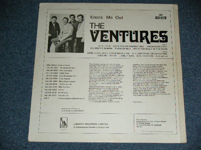 画像: THE VENTURES - KNOCK ME OUT ( Without or NONE  "TOMORROW'S LOVE" Version : Ex++/Ex+++ ) / 1970? Version UK ENGLAND REISSUE  STEREO  Used  LP 