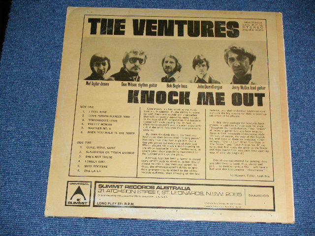 画像: THE VENTURES - KNOCK ME OUT ( With "TOMORROW'S LOVE" Version : Ex+/Ex++ ) / 1970? AUSTRALIA REISSUE?  STEREO Used  LP 