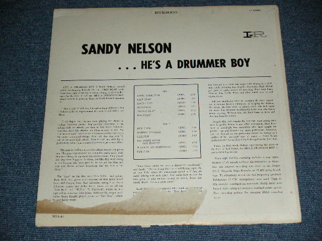 画像: SANDY NELSON -  HE'S A DRUMMER BOY ( BLACK with PINK & WHITE  label :  Ex+,VG++/Ex++ ) / 1964? US AMERICA RELEASE Version  STEREO Used  LP 