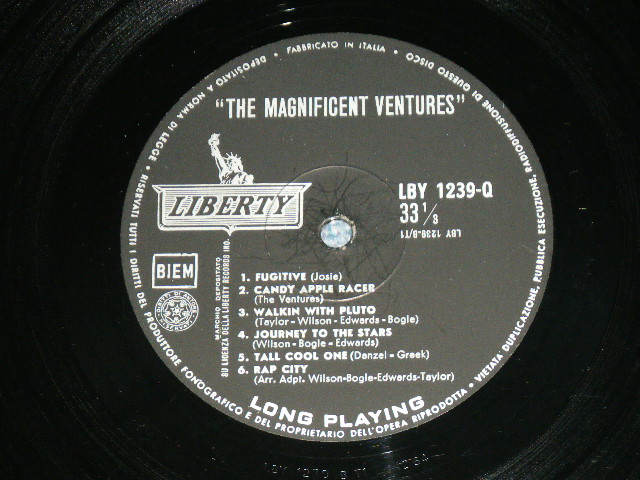 画像: THE VENTURES -  THE MAGNIFICENT VENTURES( Ex+,Ex++/Ex+++ )  / 1964  ITALY ITALIA ORIGINAL MONO  Used LP 