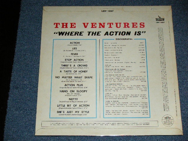 画像: THE VENTURES - WHERE THE ACTION IS ( Ex++/Ex++ )  / 1966  ITALY ITALIA ORIGINAL MONO  Used LP 