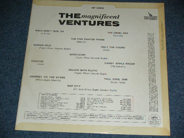 画像: THE VENTURES -  THE MAGNIFICENT VENTURES( Ex+,Ex++/Ex+++ )  / 1964  ITALY ITALIA ORIGINAL MONO  Used LP 