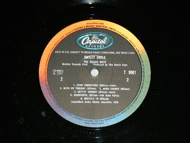 画像: The BEACH BOYS - SMILEY SMILE ( A) T1-9001-1/B)T2-9001-1: Ex++/Ex++ ) /. 1967  UK ENGLAND ORIGINAL MONO  Used LP