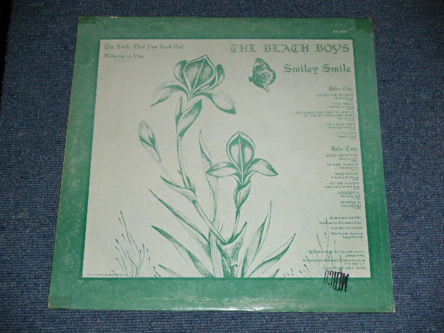 画像: The BEACH BOYS - SMILEY SMILE ( A) DT1-9001-H1/ B) DT2-9001-H1 #3 : Ex++/Ex+++ ) /. 1967  US ORIGINAL STEREO Used LP