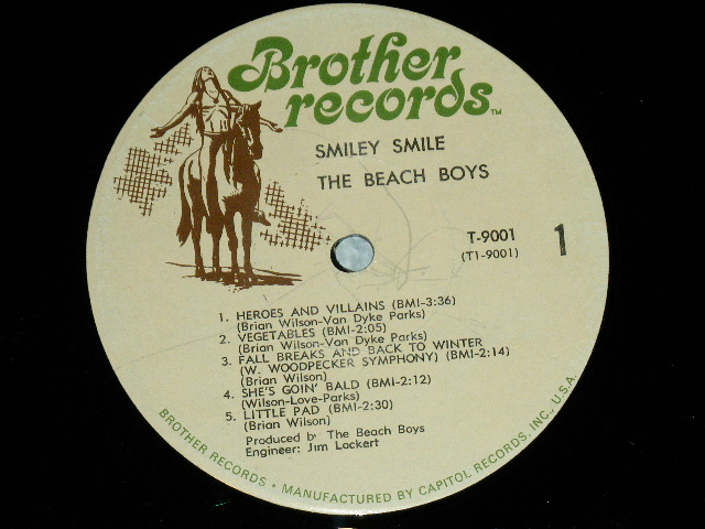 画像: The BEACH BOYS - SMILEY SMILE ( A) T-1-9001-F-3/B)T2-9001-F-3: VG+/VG+++ ) /. 1967  US ORIGINAL MONO  Used LP