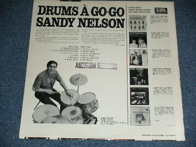 画像: SANDY NELSON -  drums a go-go (  White label Promo label :  Ex++/MINT- ) / 1965  US AMERICA  ORIGINAL PROMO MONO Used  LP 