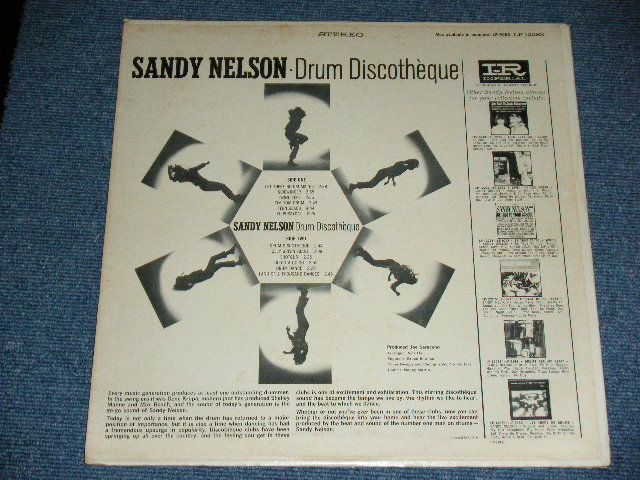 画像: SANDY NELSON -  DRUM DISCOTHEQUE  ( 2nd Press BLACK & GREEN label : Ex+/Ex++/ / 1966? US AMERICA  2nd Press  STEREO  Used  LP 