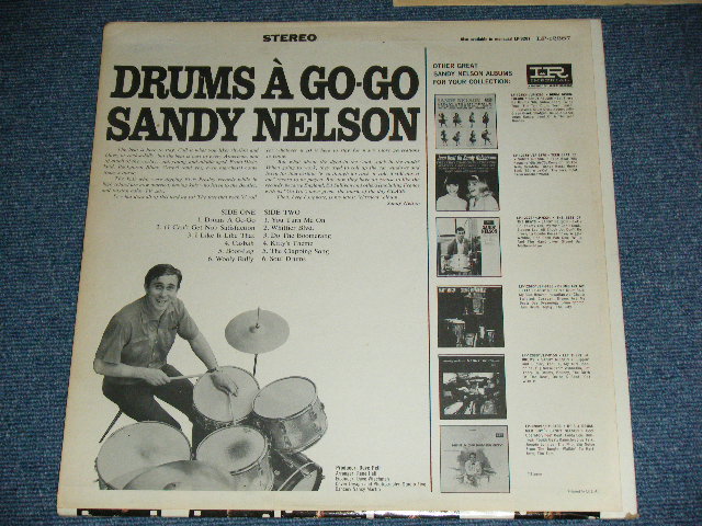 画像: SANDY NELSON -  drums a go-go (  1st Press BLACK&PINK  label :  Ex++,Ex+/Ex++ ) / 1965  US AMERICA  ORIGINAL STEREO Used  LP 