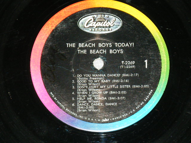 画像: The BEACH BOYS - THE BEACH BOYS TODAY  ( Matrix # A)F-5/B)G-6  Ex-/VG+++ ) / 1965 US AMERICA ORIGINAL MONO Used LP