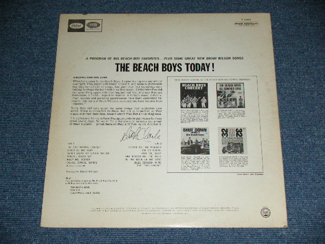 画像: The BEACH BOYS - THE BEACH BOYS TODAY  ( Matrix # A)F-5/B)G-6  Ex-/VG+++ ) / 1965 US AMERICA ORIGINAL MONO Used LP