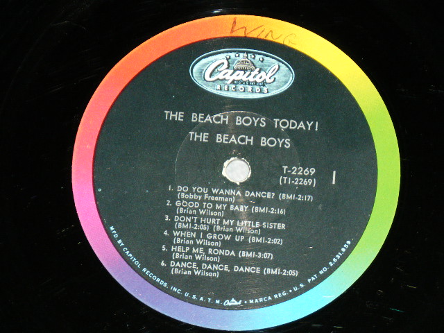 画像: The BEACH BOYS - THE BEACH BOYS TODAY  ( Matrix # A)F-3/B)F1  Ex-/Ex++ ) / 1965 US AMERICA ORIGINAL MONO Used LP