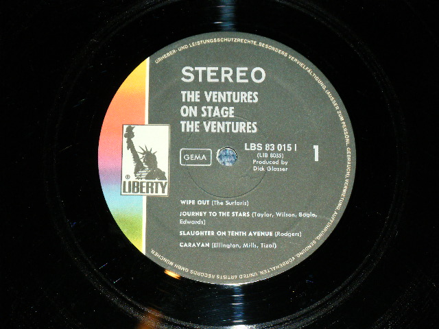 画像: THE VENTURES - ON STAGE ( Ex+/MINT- ) / Early1970's GERMAN GERMANY REISSUE STEREO Used LP 