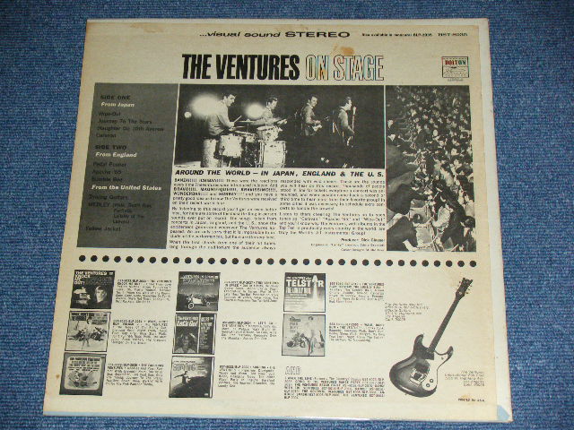 画像: THE VENTURES - ON STAGE ( Matrix # A)BST-8035-4 SIDFE-4 SIDE-1/B)BST8035-2 SIDE-2 ; DARK BLUE with SILVER Print Label:: Ex,VG+++/Ex++ Looks: Ex+) / 1965  US AMERICA  ORIGINAL STEREO Used   LP