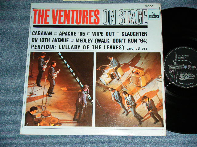 画像1: THE VENTURES - ON STAGE ( Matrix # A) 1/B) 1 ; Black with Silver Print Label: Ex+,Ex+/Ex+++ ) / 1965 UK ENGLAND  ORIGINAL MONO Used   LP