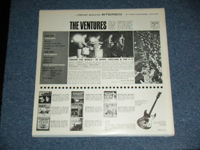 画像: THE VENTURES - ON STAGE ( Matrix # A)BST-8035-1/B)BST8035-2 ; Blue with Black Print Label: Ex+/Ex++,Ex++ Looks: Ex-) / 1965  US AMERICA  ORIGINAL STEREO Used   LP