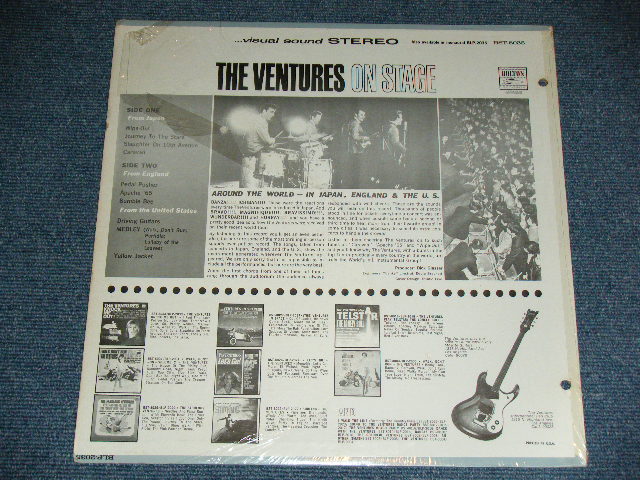 画像: THE VENTURES - ON STAGE ( Matrix # A)BST-8035-1/B)BST8035-2 ; "D" Mark Label: Ex++/Ex+++ ) / 1966?  US AMERICA  ORIGINAL STEREO Used   LP